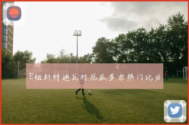 E组科特迪瓦对厄瓜多尔热门比分